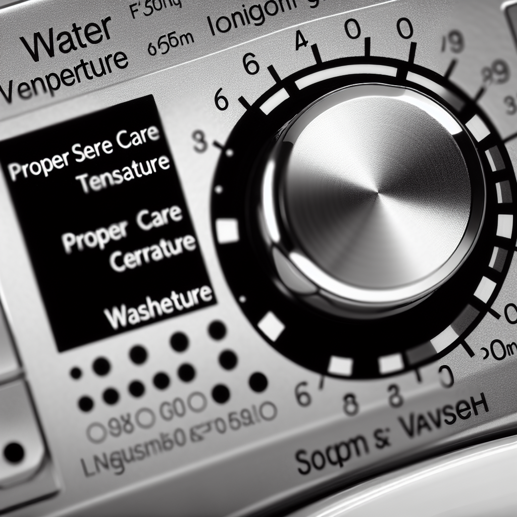 Water temperature settings guide